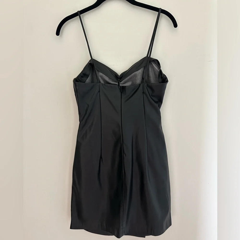 Zara Black Leather Dress - Picture 2 of 4